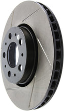Load image into Gallery viewer, StopTech Power Slot 01-07 Volvo S60 / 99-06 S80 / 01-07 V70/V70R Front Left Slotted Rotors