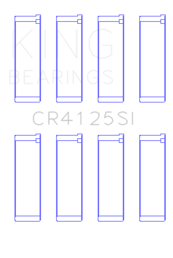 King Subaru EJ20/EJ22/EJ25 (Including Turbo) Silicone Bi-Metal Alum Rod Bearing Set - Size STD - GTR Auto