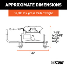 Load image into Gallery viewer, Curt A16 5th Wheel Hitch w/Roller