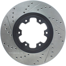 Load image into Gallery viewer, StopTech 98-03 Infiniti QX4/QX56 / 12/98-04 Nissan Pathfinder Slotted &amp; Drilled Right Front Rotor