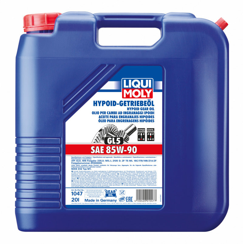 LIQUI MOLY 20L Hypoid Gear Oil (GL5) SAE 85W90