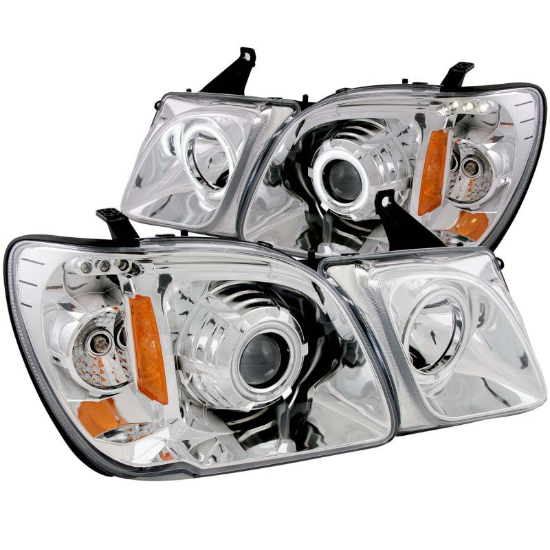 ANZO 1998-2007 Lexus Lx470 Projector Headlights w/ Halo Chrome (CCFL)