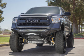 Addictive Desert Designs 2014+ Toyota Tundra Stealth Fighter Front Bumper w/Winch Mount & Sensors - GTR Auto