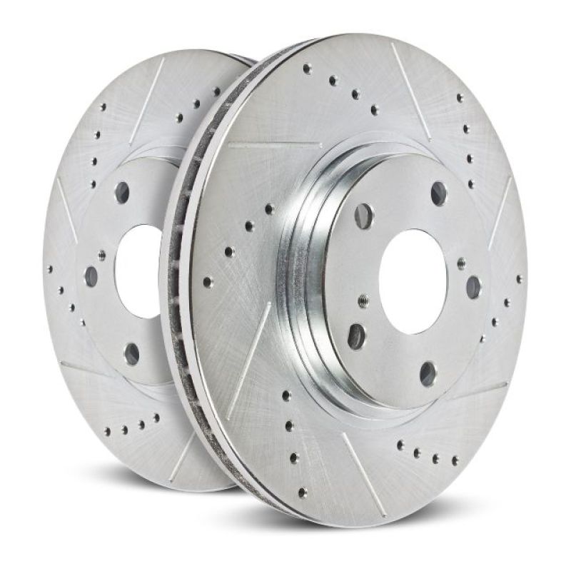 Power Stop 06-08 BMW 750i Rear Evolution Drilled & Slotted Rotors - Pair