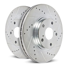 Load image into Gallery viewer, Power Stop 03-09 Mercedes-Benz E320 Front Evolution Drilled &amp; Slotted Rotors - Pair