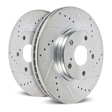Load image into Gallery viewer, Power Stop 05-06 Saab 9-2X Front Evolution Drilled &amp; Slotted Rotors - Pair