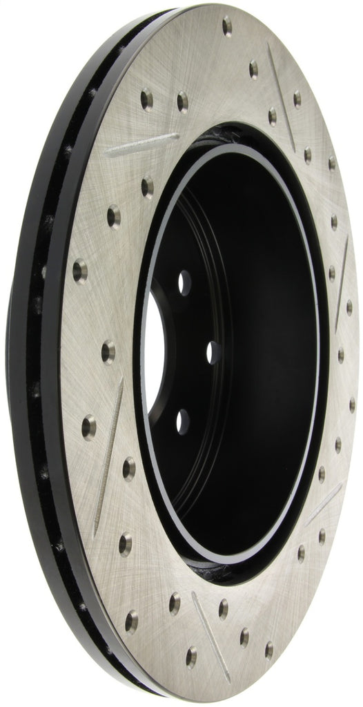 StopTech 06-09 Mitsubishi Eclipse (Exc Turbo) Slotted & Drilled Right Rear Rotor