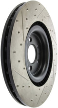 Load image into Gallery viewer, StopTech 13-14 Ford Mustang Shelby GT500 Front Left Slotted &amp; Drilled Sport Brake Rotor