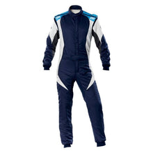 Load image into Gallery viewer, OMP First Evo Suit Navy Blue/Cyan - Size 60 (Fia 8856-2018)