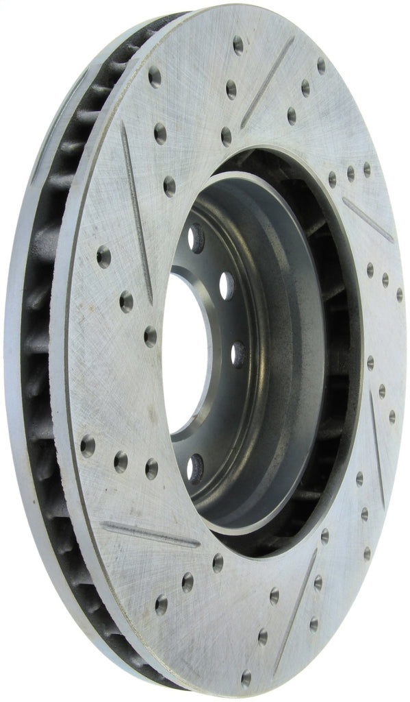 StopTech 04-10 Porsche Cayenne Select Sport Drilled and Slotted Brake Rotor - Front Left