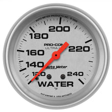 Load image into Gallery viewer, Autometer Ultra-Lite 66.7mm 120-240 Deg F Mechanical Water Temperature Gauge - White