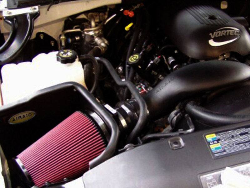 Airaid 99-06 Chevy Silverado 4.8/5.3/6.0L (w/Low Hood) CAD Intake System w/ Tube (Oiled / Red Media)