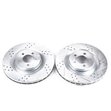 Load image into Gallery viewer, Power Stop 05-10 Chrysler 300 Front Evolution Drilled &amp; Slotted Rotors - Pair