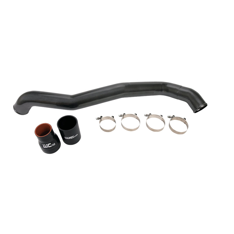 Wehrli 11-16 Chevrolet 6.6L LML Duramax Driver Side 3in Intercooler Pipe - WCFab Grey