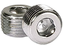 Load image into Gallery viewer, Moroso Chrome Plated Pipe Plugs - 1/2in NPT Thread - 2 Pack