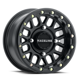 Raceline A92B Podium 15x6in / 4x156 BP / 40mm Offset / 132.5mm Bore - Satin Black Beadlock Wheel
