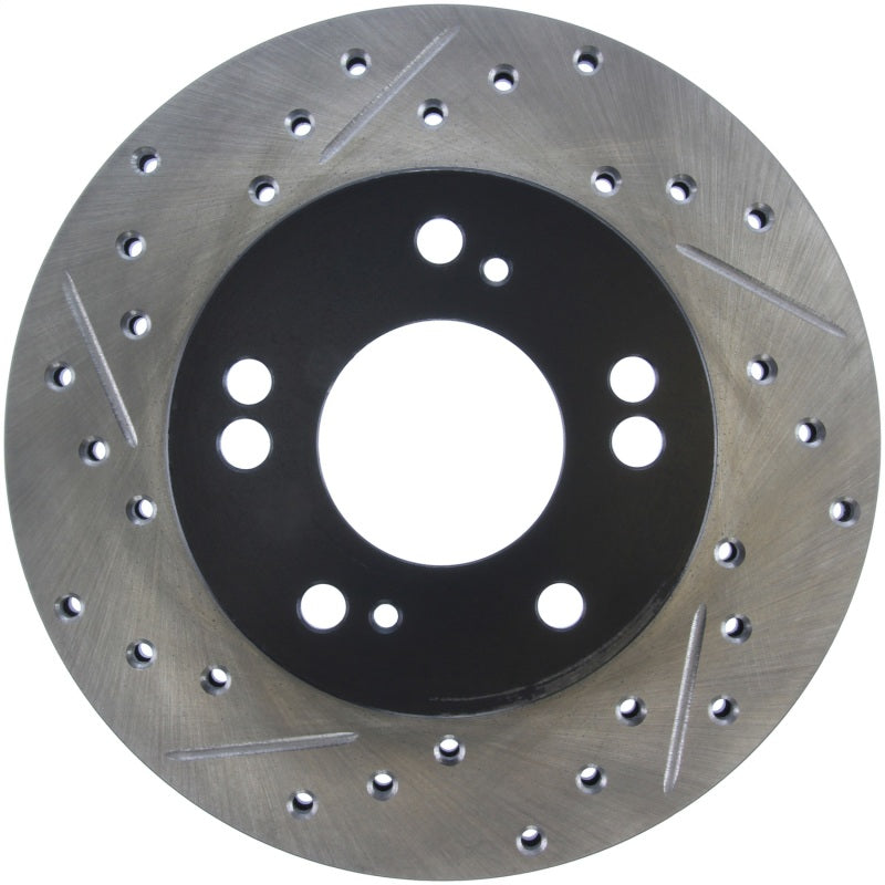 StopTech 90-99 Eagle Talon / 4/89-01 Mitsubishi Eclipse Right Front Slotted & Drilled Rotors