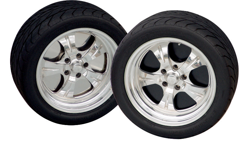 Ridetech 22in Wheelplate Stainless 4.5in 4.75in & 5in on 5 Lug Pattern Set