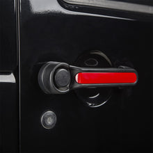 Load image into Gallery viewer, Rugged Ridge Door Handle Inserts Red 07-18 Jeep Wrangler JK 4Door