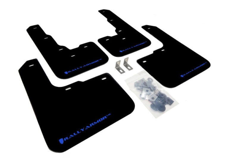 Rally Armor 13-16 Dodge Dart Black UR Mud Flap w/ Blue Logo