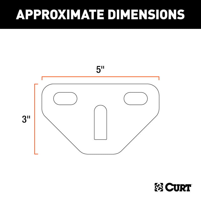 Curt Weight Distribution Bolt-On Hookup Brackets (2-Pack)