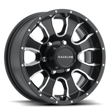 Load image into Gallery viewer, Raceline 860M Mamba 15x6in / 5x127 BP / 0mm Offset / 3.19mm Bore - Black &amp; Machined Wheel