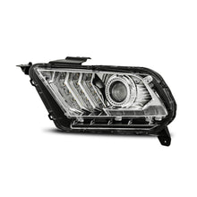 Load image into Gallery viewer, AlphaRex 10-12 Ford Mustang PRO-Series Projector Headlights Plank Style Chrome w/Top/Bottom DRL
