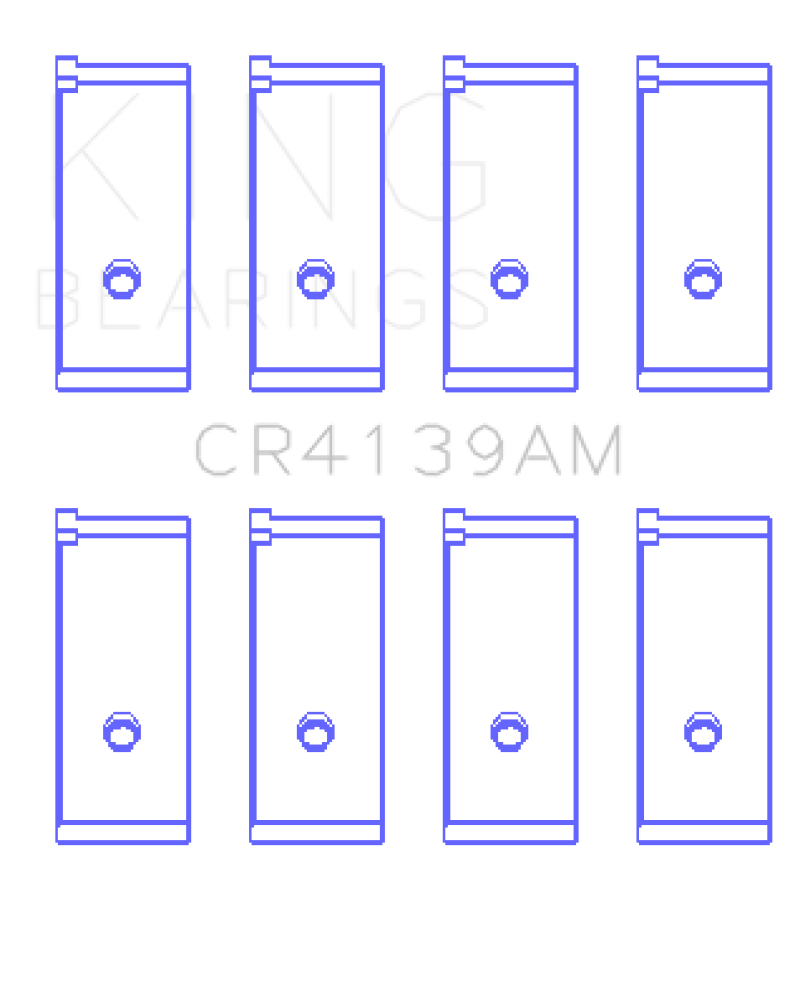 King Honda 91CI/1.5L D15A2/D15A3/D15B1/D15B2/D15B7/D15B8/D15Z1 Rod Bearing Set - Size STD - GTR Auto