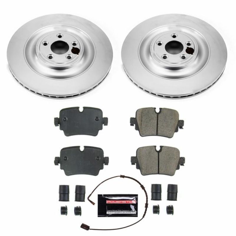 Power Stop 2018 Jaguar XJ Rear Z23 Evolution Sport Coated Brake Kit