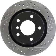 Load image into Gallery viewer, StopTech 06 BMW 325 / 07-09 BMW 328 Slotted &amp; Drilled Left Rear Rotor