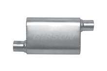 Load image into Gallery viewer, Gibson MWA Superflow Offset/Offset Oval Muffler - 4x9x14in/2.25in Inlet/2.25in Outlet - Stainless