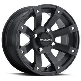 Raceline A79 Scorpion 12x7in / 4x110 BP / -47mm Offset / 83.8mm Bore - Satin Black Wheel