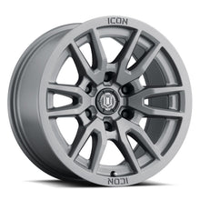 Load image into Gallery viewer, ICON Vector 6 17x8.5 6x5.5 25mm Offset 5.75in BS 93.1mm Bore Titanium Wheel