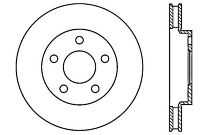 StopTech Drilled Sport Brake Rotor