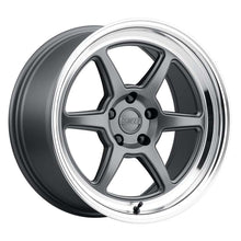 Load image into Gallery viewer, Kansei K14G Roku 18x9in / 5x108 BP / 12mm Offset / 63.4mm Bore - Grey &amp; Machined Lip Wheel