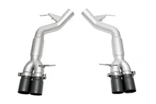 Load image into Gallery viewer, SOUL 12-18 BMW F06 / F12 / F13 M6 Resonated Muffler Bypass Exhaust - 3.5in Strght Cut Satin Blk Tips