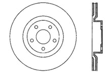 Load image into Gallery viewer, StopTech Power Slot 05-07 Cadillac XLR / 06-09 Chevy Corvette Front Left Drilled Rotors