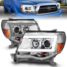 Load image into Gallery viewer, ANZO 2005-2011 Toyota Tacoma Projector Headlights w/ Light Bar Chrome Housing