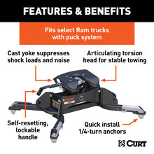 Load image into Gallery viewer, Curt A25 5th Wheel Hitch w/Ram Puck System Legs