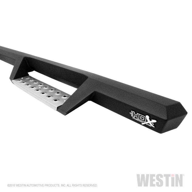 Westin 19-22 RAM 1500 Quad Cab 6.5ft Bed HDX Stainless Drop W2W Nerf Step Bars - Tex. Blk