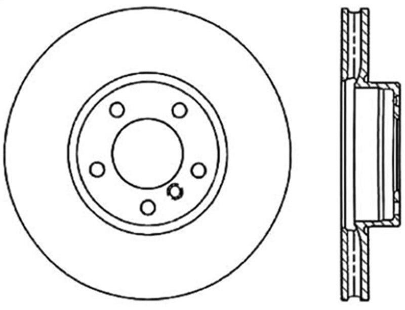 StopTech 04-10 Porsche Cayenne / 04-18 VW Touareg Cryo Sport Drilled Rotor - Front Right