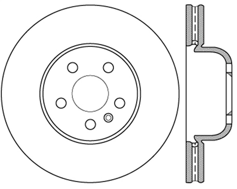 Stoptech 08-09 BMW 135i Coupe Front Premium High-Carbon Rotor