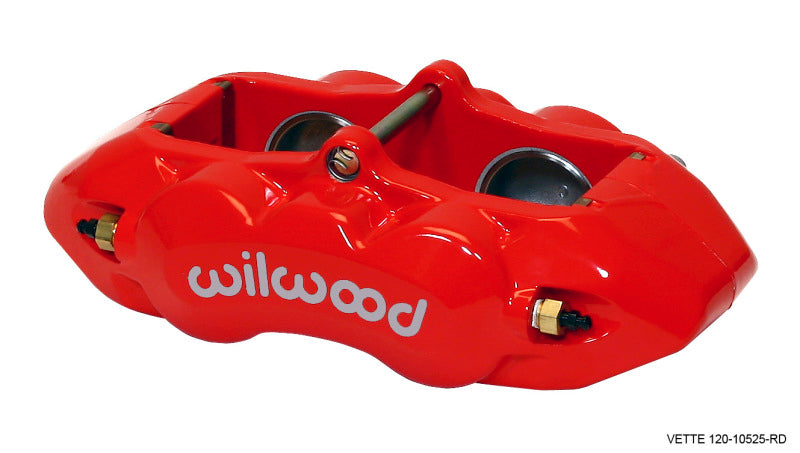 Wilwood Caliper-D8-4 Front Red 1.88in Pistons 1.25 Disc