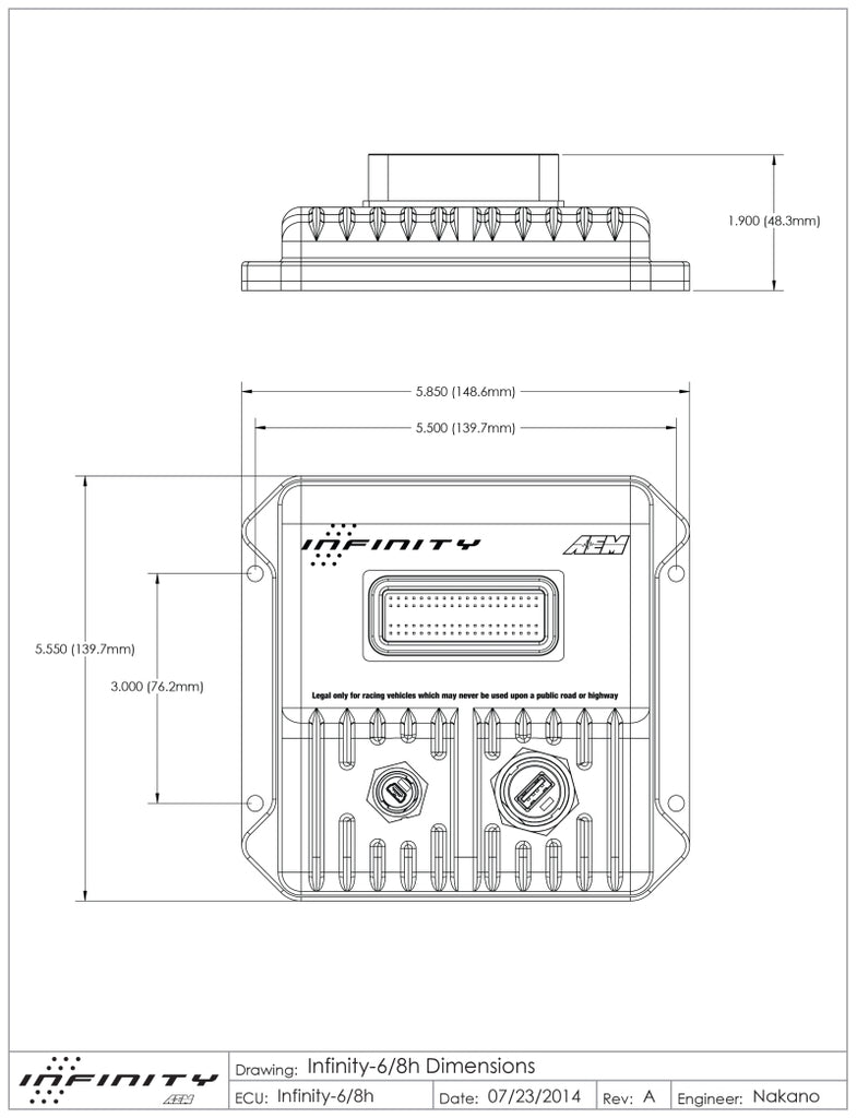 AEM Infinity-8h Stand-Alone Programmable Engine Management System