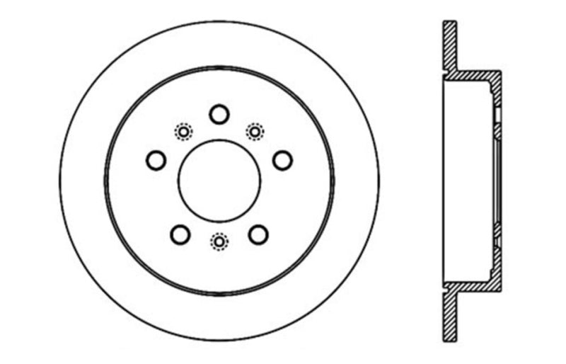 StopTech Slotted & Drilled Sport Brake Rotor