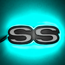 Load image into Gallery viewer, Oracle Chevrolet Camaro SS Illuminated Emblem - Aqua SEE WARRANTY