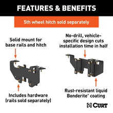 Load image into Gallery viewer, Curt 02-05 Dodge Ram 1500 Custom 5th Wheel Brackets