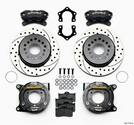 Wilwood Forged Dynalite P/S Park Brake Kit Drilled Mopar/Dana 2.36in Off w/Snap Ring Bearing