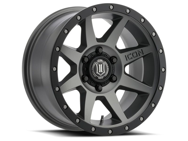 ICON Rebound Pro 17x8.5 5x5 -6mm Offset 4.5in BS 71.5mm Bore Titanium Wheel