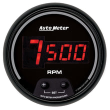 Load image into Gallery viewer, AutoMeter Gauge Tach 3-3/8in. 10K RPM In-Dash Digital Black Dial W/ Red Led